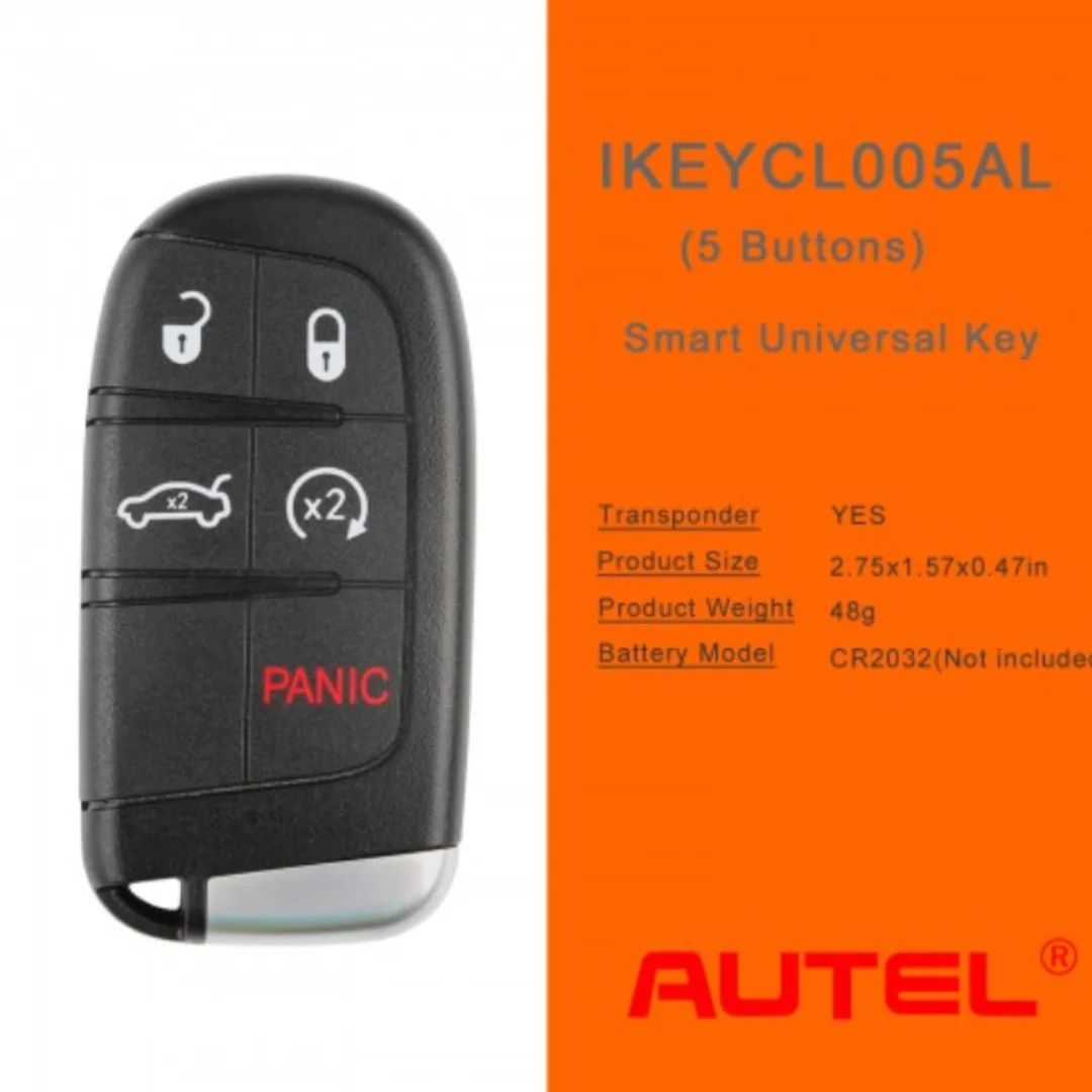 AUTEL IKEYCL005AL Chrysler 5 Buttons Universal Smart Key