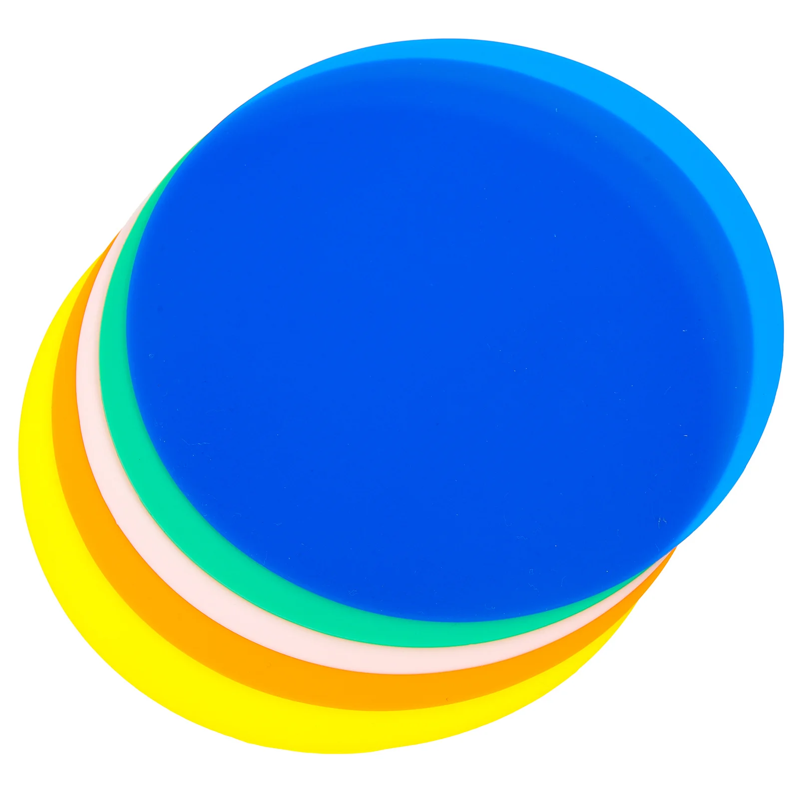 

5pcs Colored Jar Opener Gripper Pad Silicone Multi-Use Bottle Lid Opener Heat-Resistant Non-Slip Coaster Kitchen Supplies