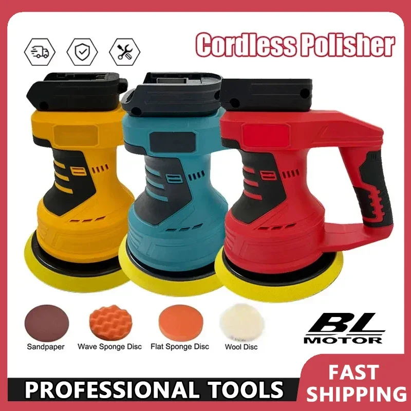 

Аккумулятор 18В для Milwaukee, совместимый с Makita/Dewalt, с цифровым дисплеем и регулируемой скоростью, для полировальной машины и шлифовальной машины для поверхностей.