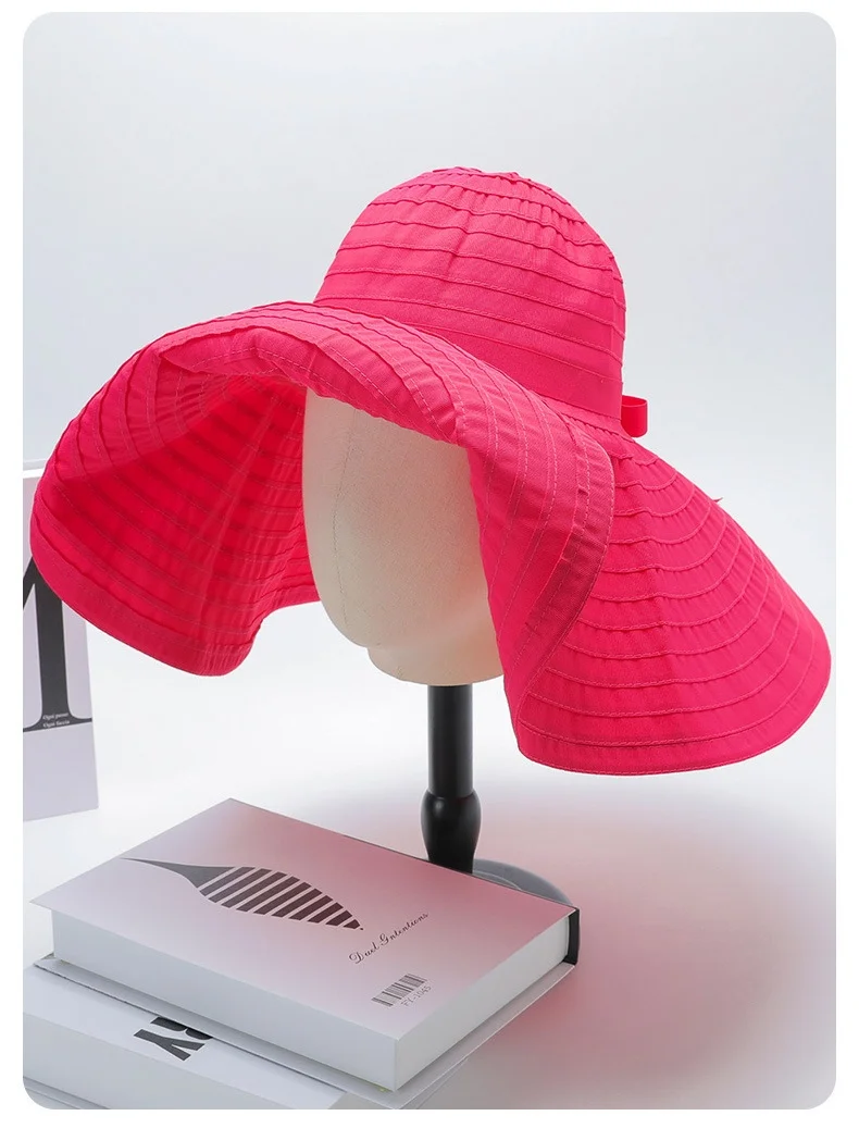 

Any folding oversized eaves sunscreen and anti-ultraviolet dome hat fashion all-match travel sun hat