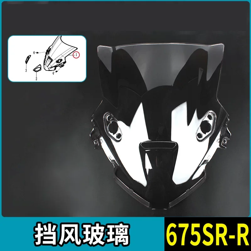For CFMOTO Original 675SR Windshield 675 SR-R Windscreen Front Fairing Deflector Visor Motorcycle Accessories Original Parts