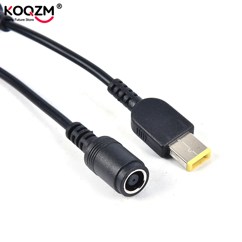 Round Jack to Square Plug Adapter Charger Power Converter For Thinkpad