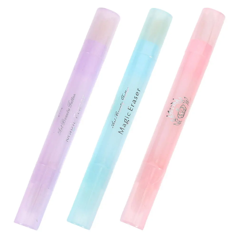 3pcs Edges Cleaning Pens Refillable Cotton Tip For Nail Polish Correction Manicure Tool Nail Art Detail Cleaner