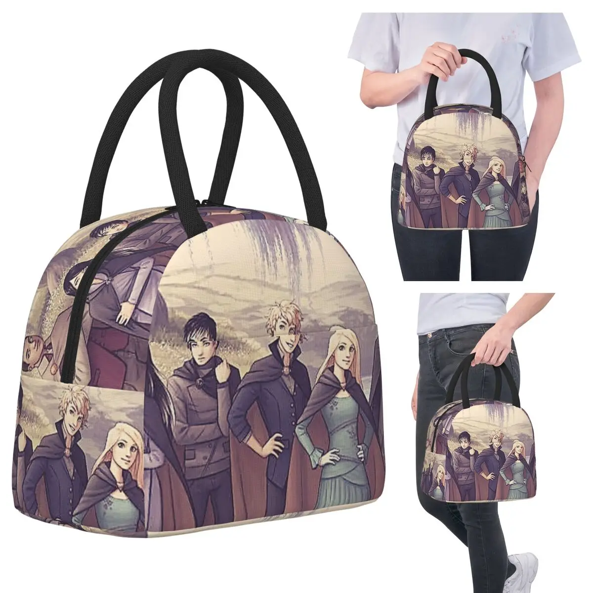 

Keeper Of The Lost Cities Character Insulated Lunch Bag for Women Cooler Thermal Food Box Tote Leakproof Lunch Boxes Container