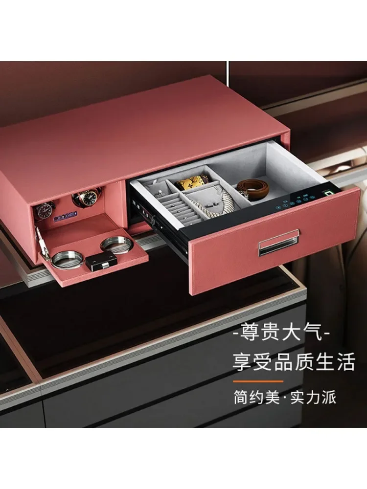 

*Household password drawer smart anti-theft jewelry storage fingerprint safe watch combination