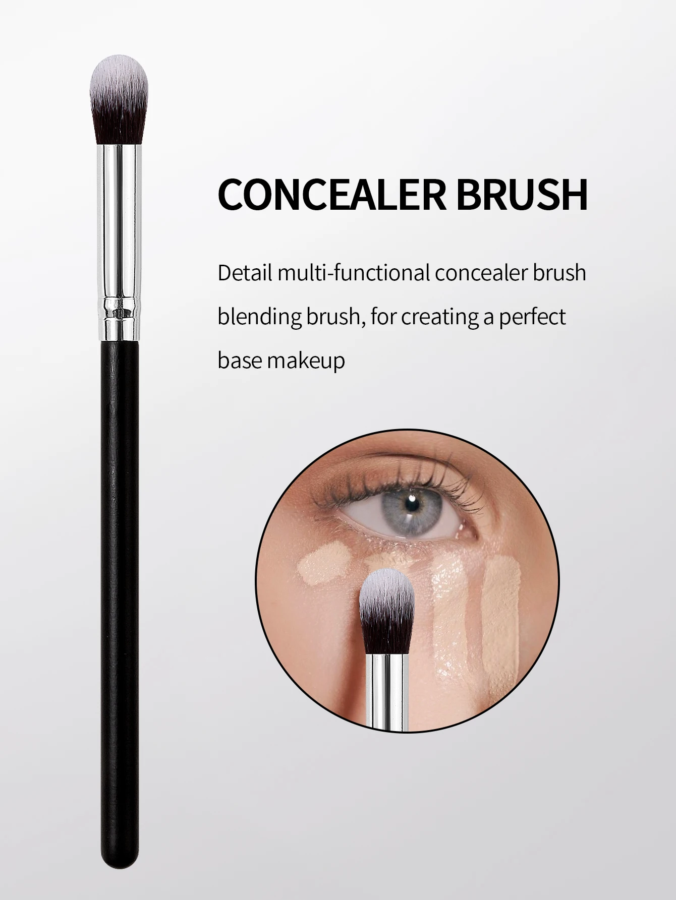 Foundation Concealer Brush Premium Contour Blusher Brushes Flawless Under Eye Dense Face Makeup Brush For Blending