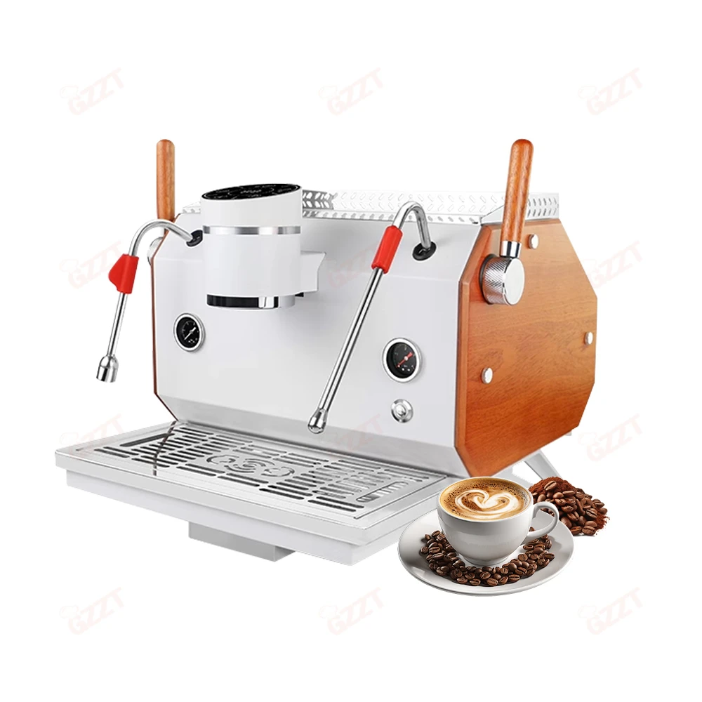 

Coffee Shop Use Automatic Single Group Dual Boiler Coffee Maker For Espresso Cappuccino Latte Coffee Machine With Milk Frother