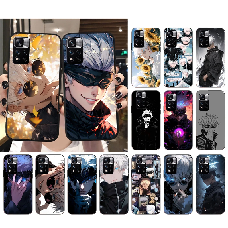 Jujutsu Kaisen Satoru Gojo حافظة لهاتف Xiaomi Redmi note 13 12 Pro 11S 11 10 Pro 10S 12S Redmi 10 9C 13C