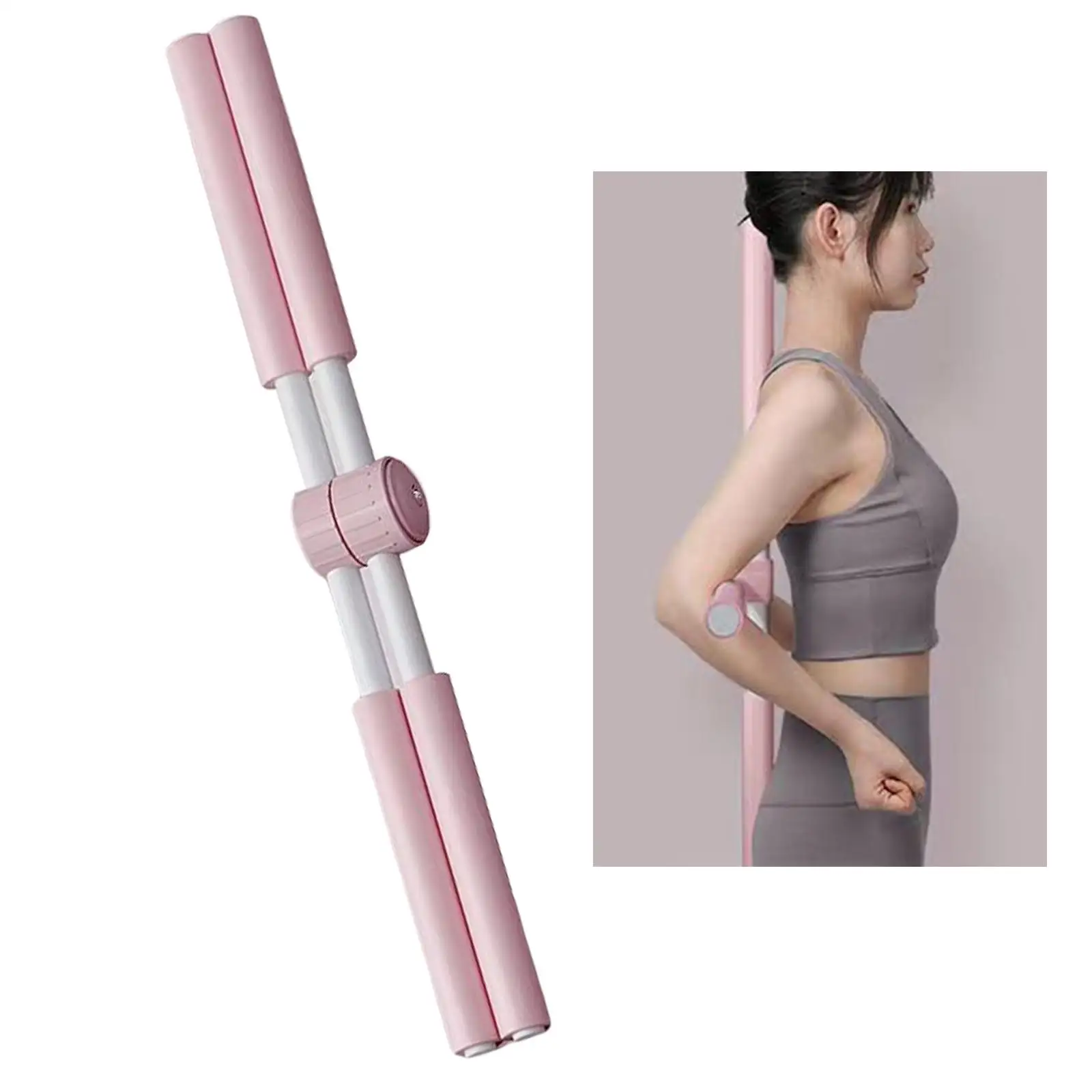 Yoga Stick Open Shoulder Fitness Stretching Pilates Pranayama Stick Yoga Pole