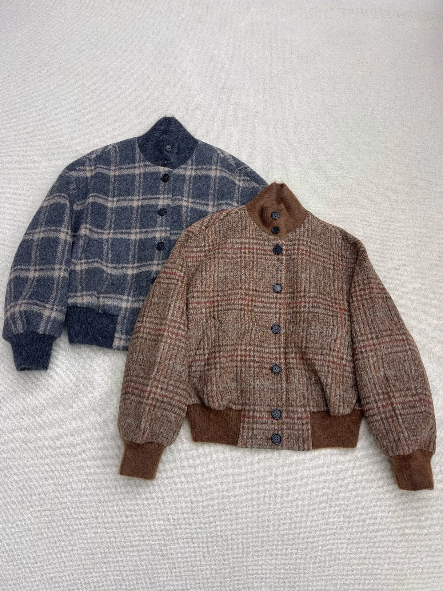 Women's 2026 Autumn Winter New High Quality Retro Baseball Wool Fleece Jacket Thickened Coat