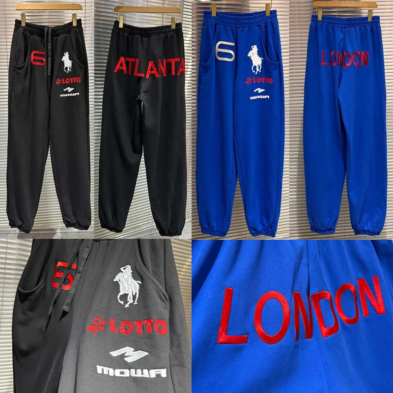 

Streetwear Fashion Brand Mowalola Sweatpants 2025 High-quality Classic Embroidery Men Women Casual Pants