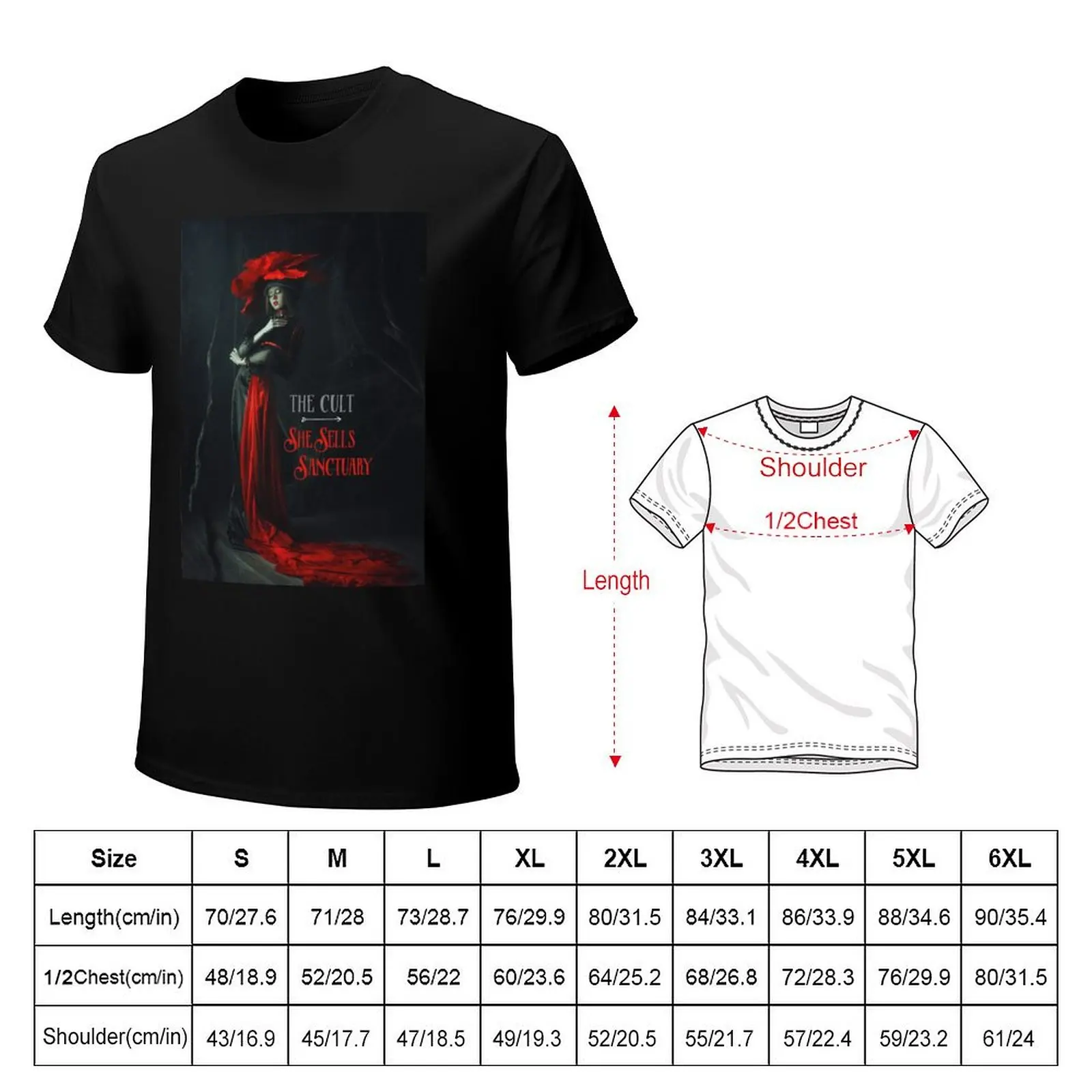 She Sells Sanctuary T-Shirt t shirts cotton 100% T-Shirt