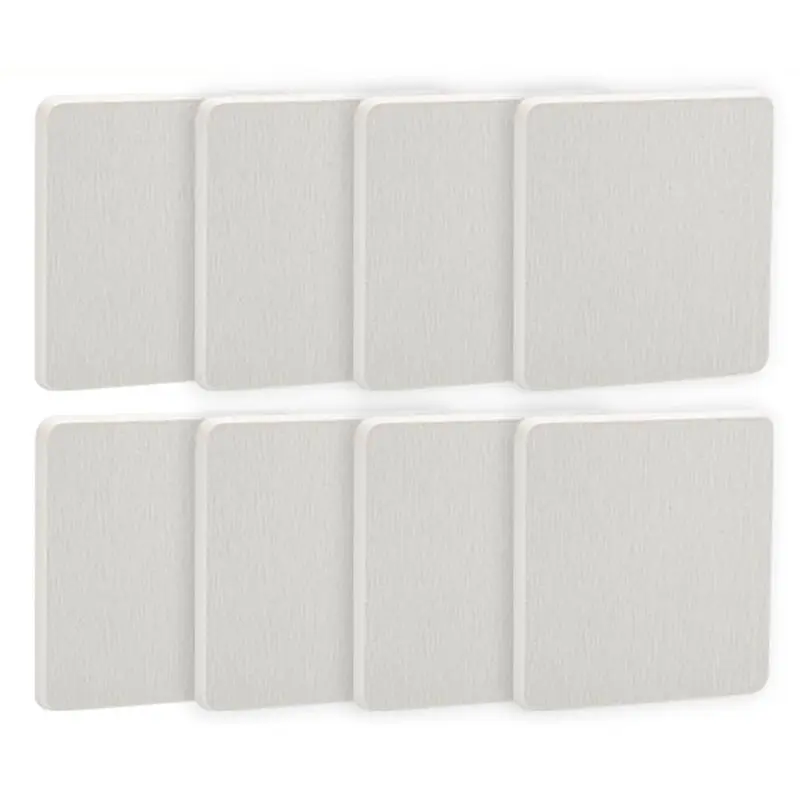Set Of 8 Absorbent Diatomite Drink Coasters, Fast Water Absorption In Seconds, Non-Slip Heat Insulation Square