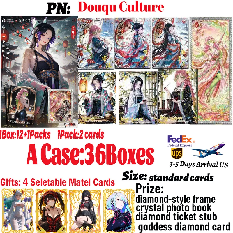 Wholesale Demon Slayer FuSheng Pian Series Collectible Cards Japanese Anime CCG TCG Trendy Birthday Party Hobby Gifts