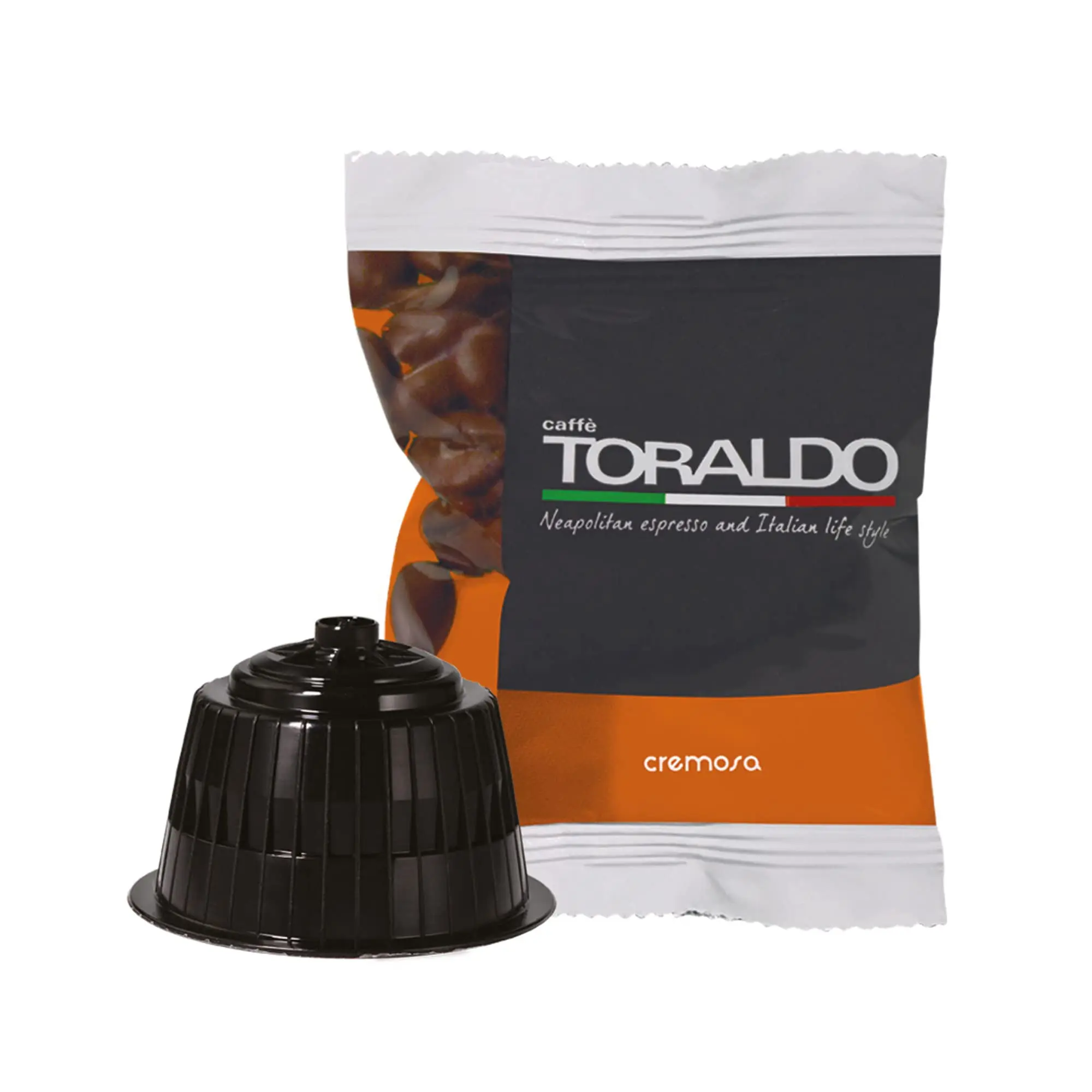 CAFÉ TORALDO |   Compatible Dolce Gusto * |   Café sélectionné, grillé et torréfié en Italie |   Excellence du café napolitain (200 capsules, mélange crémeux)