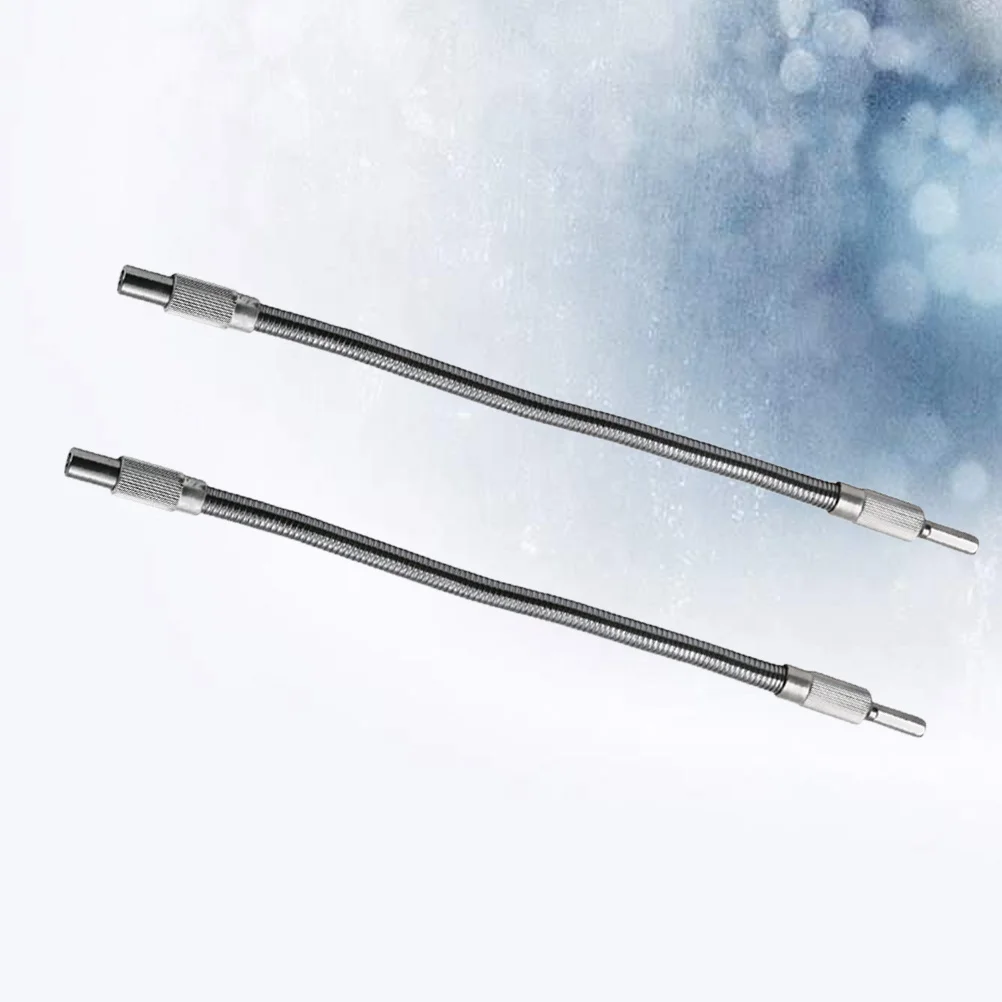 2 stuks 20 cm metalen flexibele as voor boorverlenging schroevendraaieradapter duurzaam gereedschap compatibel met elektrische boor
