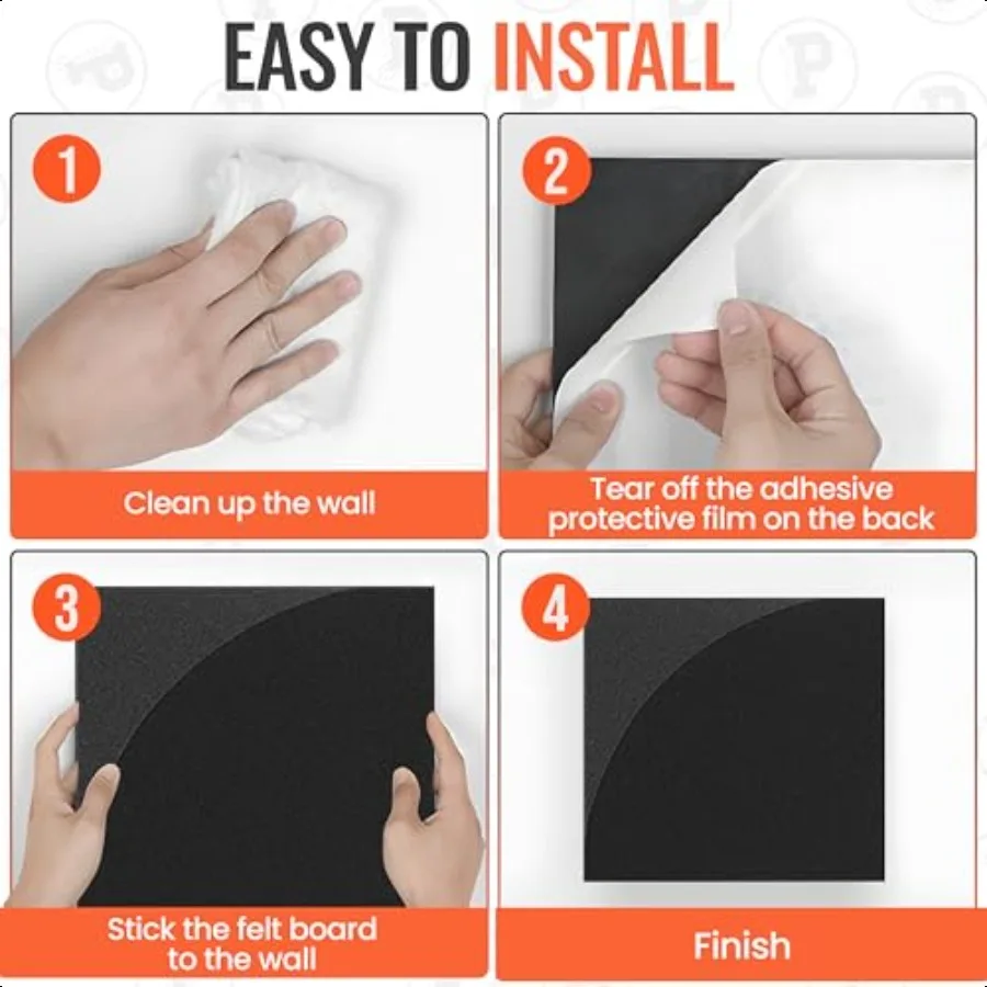 ورأى بلاط الحائط لوحة الإعلانات لوحات الفلين الكبيرة للجدران لوحة اللباد الزخرفية للجدار لوحة الفلين السوداء البديلة #4