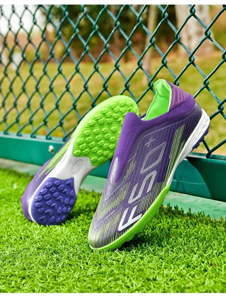 Neue Herren-Fußballschuhe: Rutschfeste Hallen- und Outdoor-Sneaker mit Stollen – Hochwertige Futsal-High-Top-Schuhe für Rasen – Bestseller – Detail 32