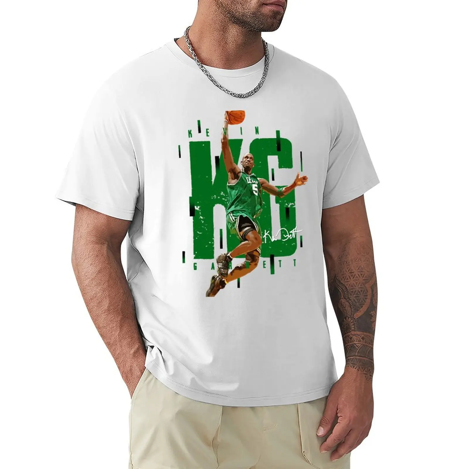 Kevin Garnett T-Shirt Aesthetic clothing anime clothes big and tall t shirts for men