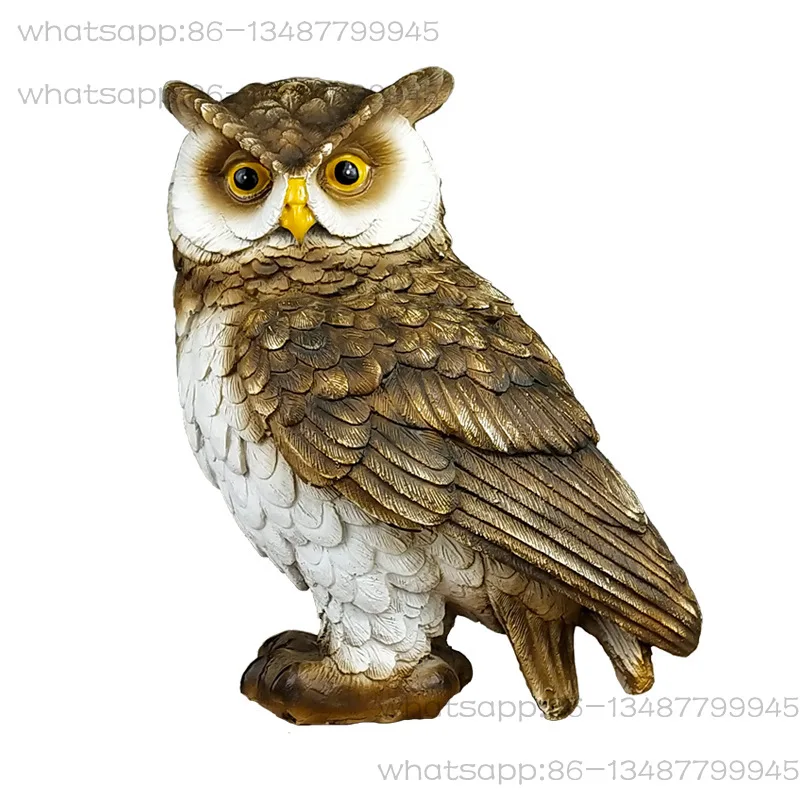 Simulation Owl Ornament Living Room Home TV Cabinet Wine Cabinet Desktop Decoration Cute Animal