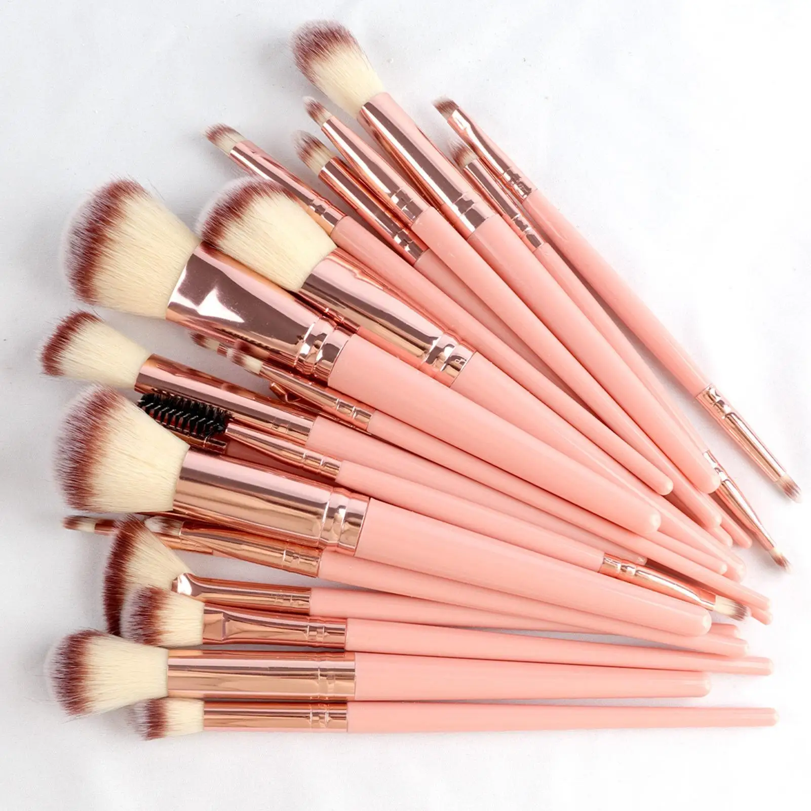 Kit di strumenti per il trucco 46 pezzi Set di pennelli per trucco per fondotinta Set di pennelli per trucco professionale per rimozione spugna per soffio