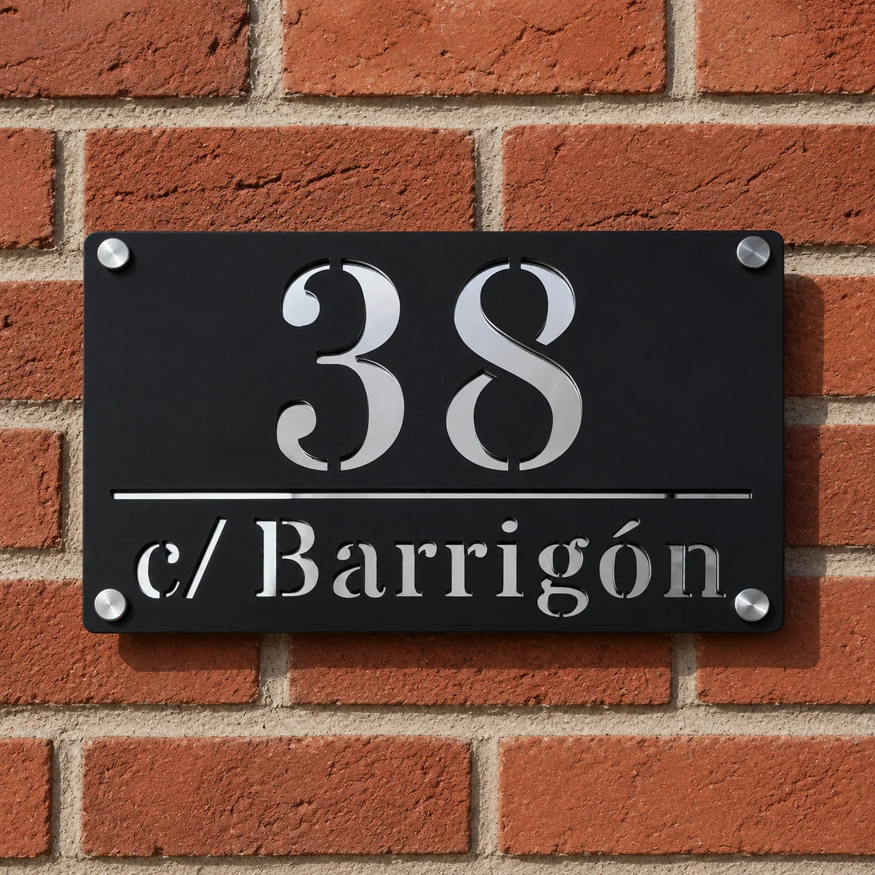 Modern Personalized Customized Laser Cut Acrylic House Number Sign For OutDoor Address Plaque Family Name Plate Door Wall Signs