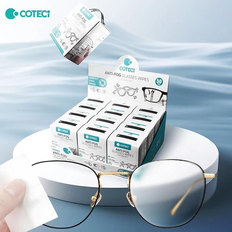 Glasses cleaning wipes, wiping glasses paper, disposable anti fog glasses cloth, wiping without damaging the lenses