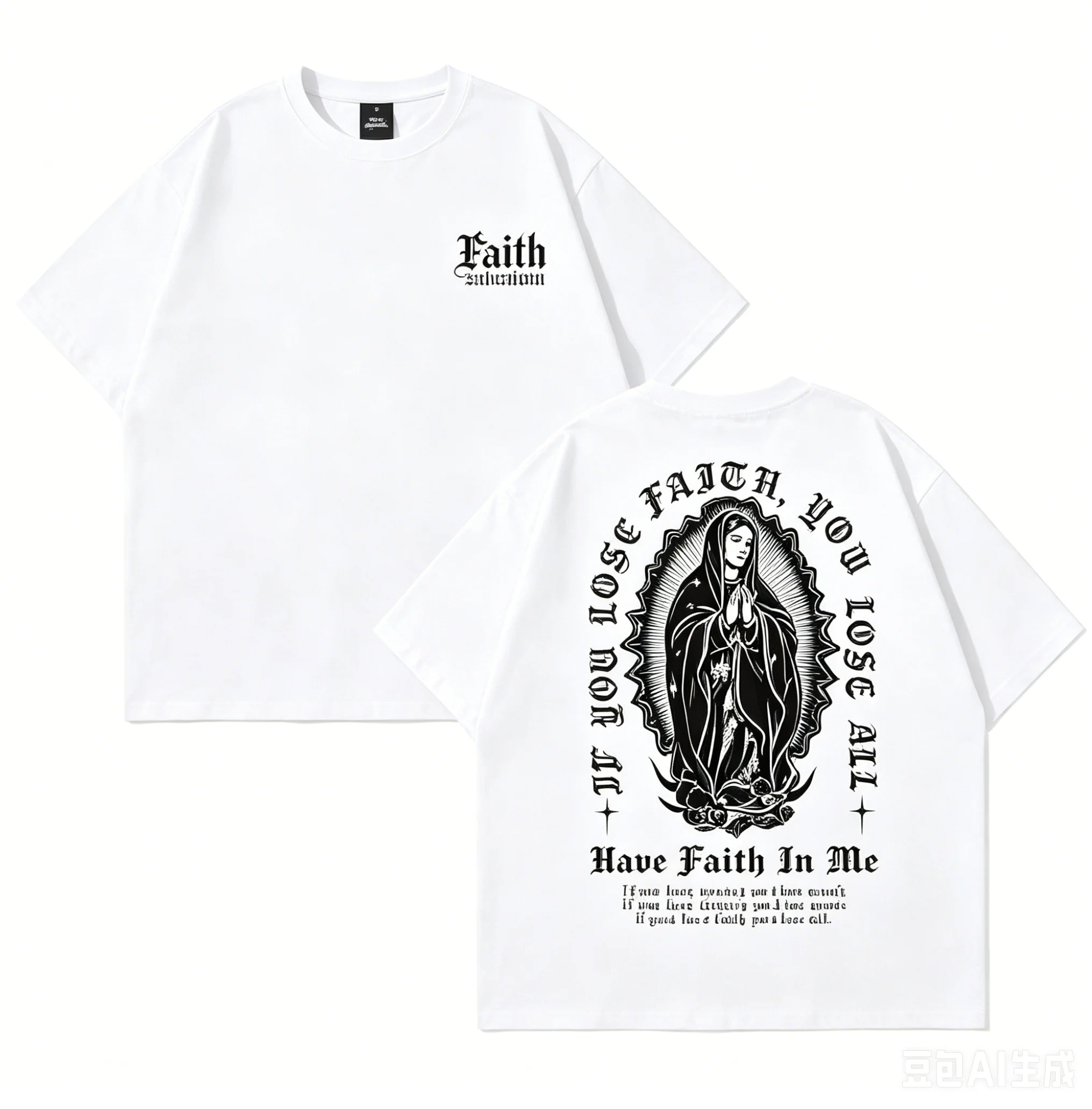 2026 Summer Vintage Oversized Graphic T‑Shirt For Adults Kids Retro Gothic Abstract Art Theme Loose Short Sleeve Street Tee
