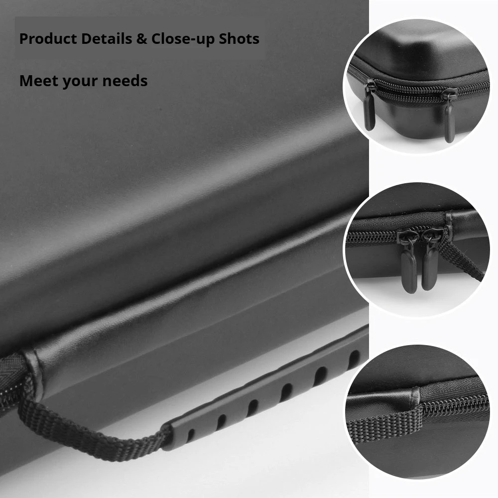For GPD Win 5 Handheld Gaming Storage Bag Textured Leather Waterproof Shockproof Portable Carrying Case