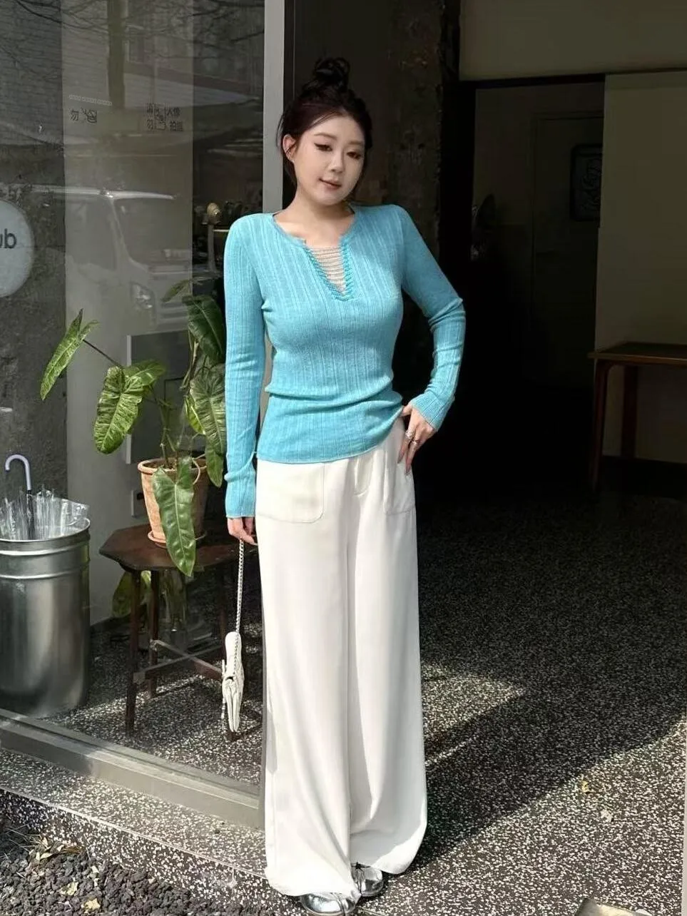 

Slimming Casual Pants for plus Size Women Draped Thin Spring Straight Leg Pants Versatile Loose Fit Casual Trousers