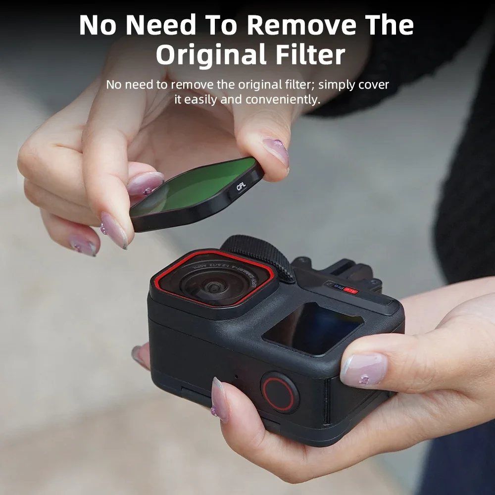 BRDRC عدسة تصفية ل Insta360 Ace Pro 2 ملحقات الكاميرا ND مرشحات عدة UV CPL عدسة محايدة الكثافة مرشح الإفراج السريع