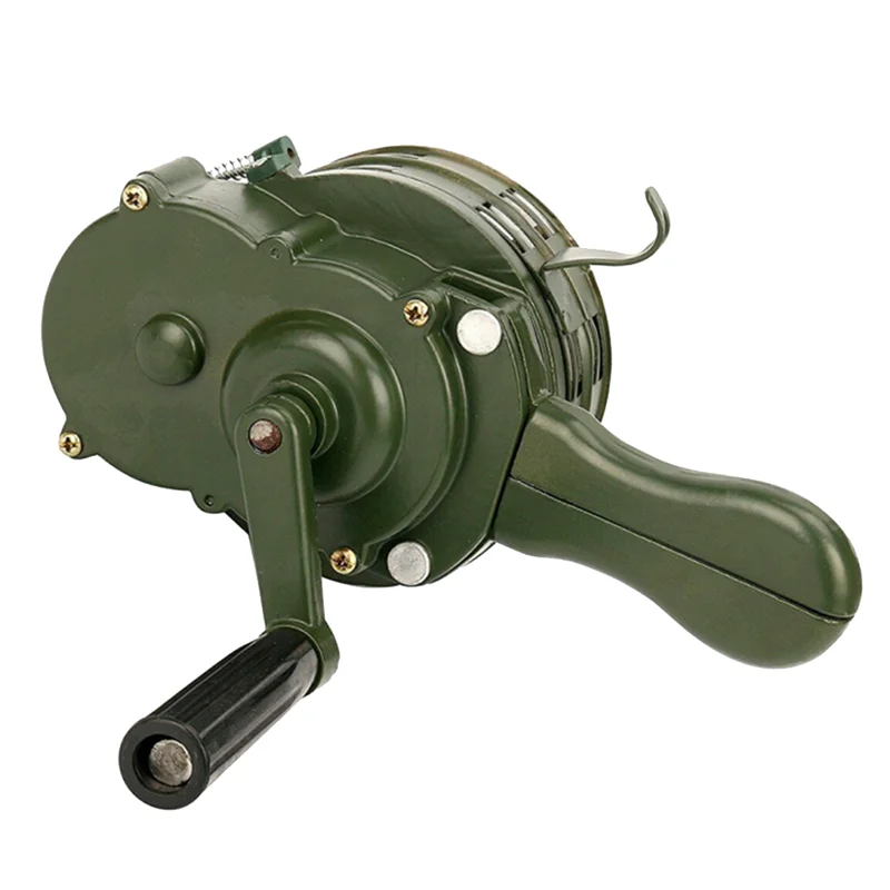Emergency Hand Crank Siren Horn 110DB Manual Operated Warning School Shopping Fire Air Safety Alarm System