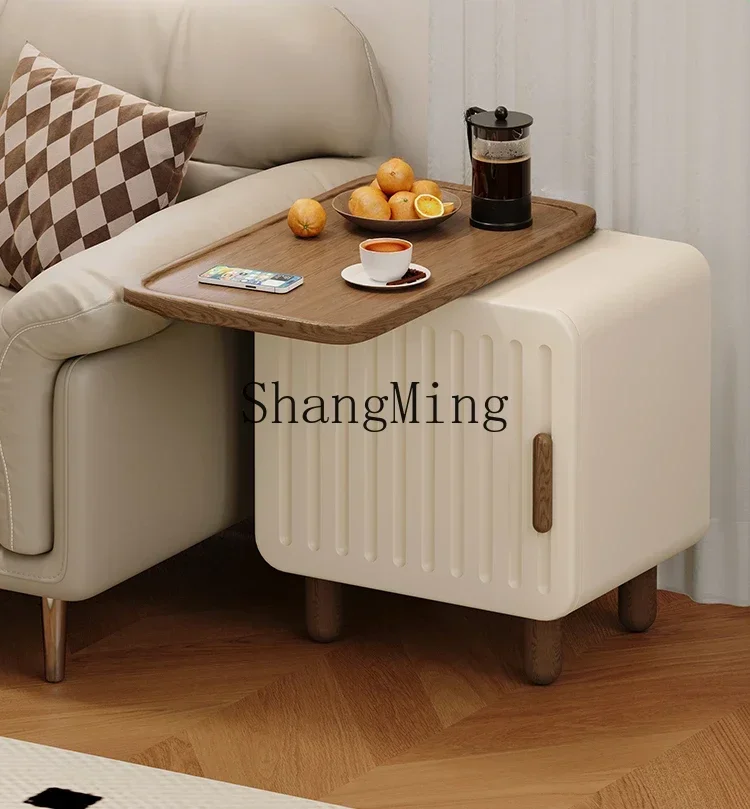 CL  small apartment retro home bedroom bedside rotating storage cabinet balcony storage office