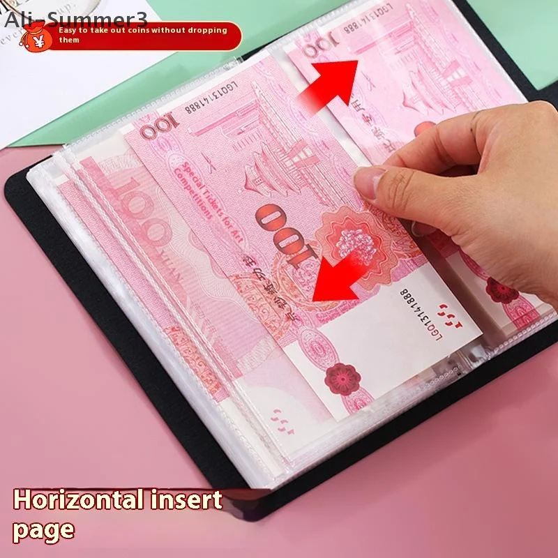 お金節約 100枚封筒 お金節約チャレンジ 油絵 防水 ミニバインダー 貯金チャレンジ 再利用可能