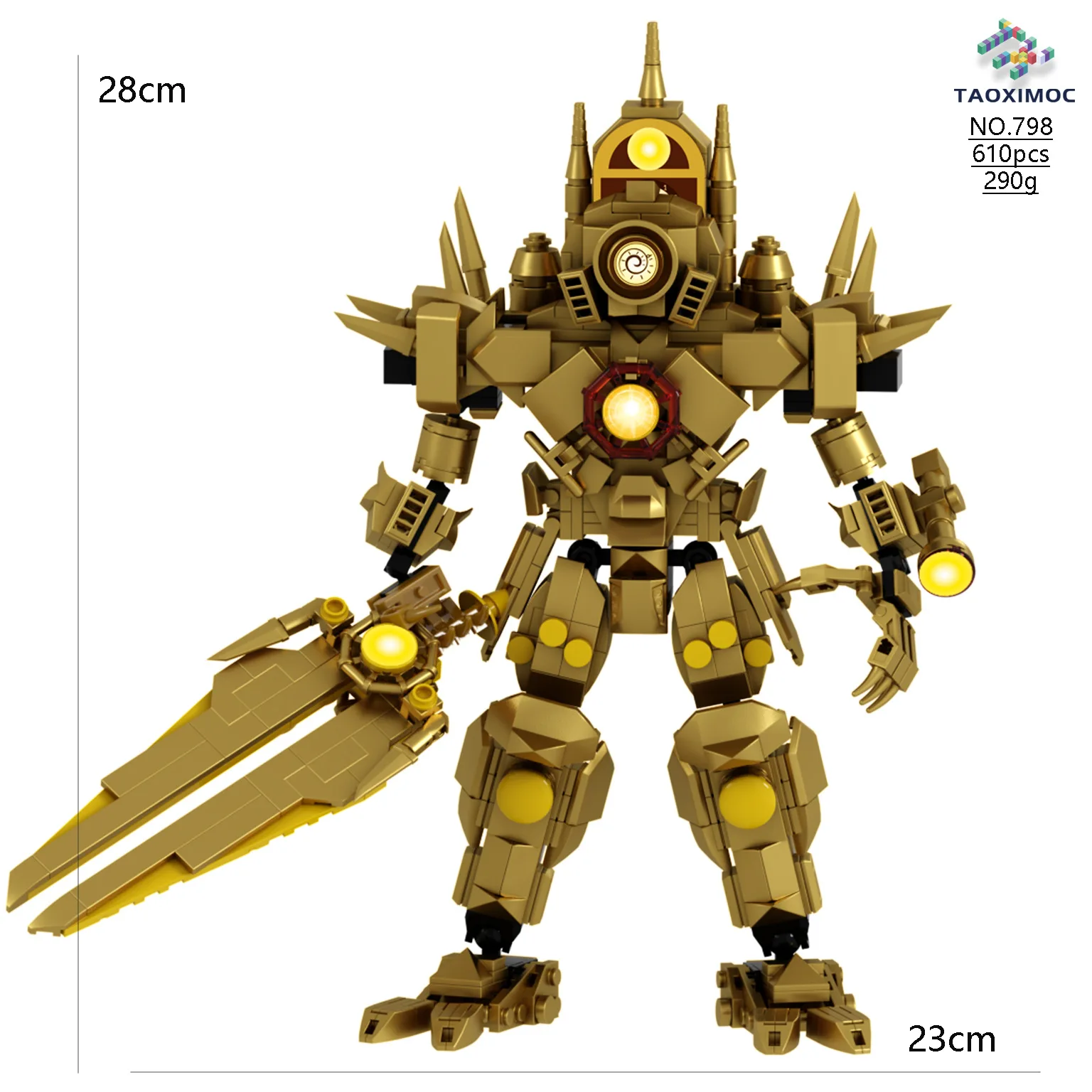 

Совместим с LEGO Skibidi Toilet MOC Абстрактные строительные блоки Золотой Титан Часы Человек Модель Кирпичи Игрушки