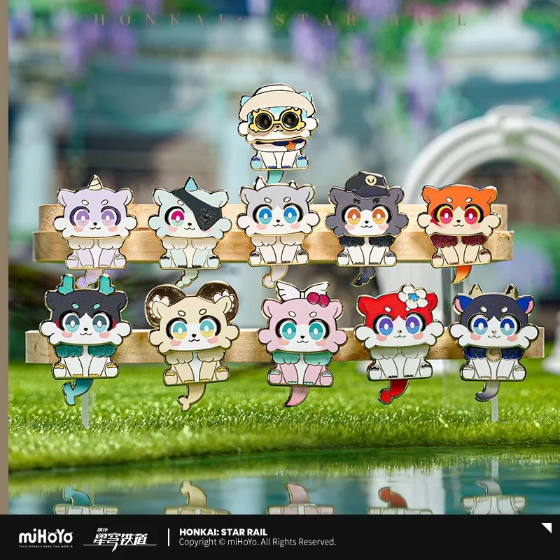 

[Подлинная] игра Honkai Star Rail Chimera, металлический значок с изображением кота, аниме, косплей, аксессуары «сделай сам», милые животные, брошь с фруктами, рождественские подарки