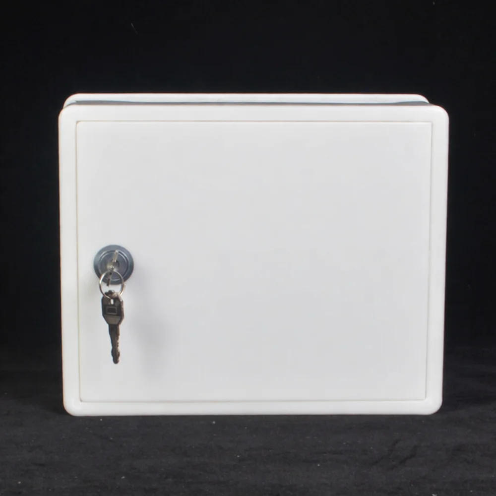 Wall Mount Secure Delivery Case Outdoor Milk Box Weatherproof Storage Bin Plastic Container For Home Key Access