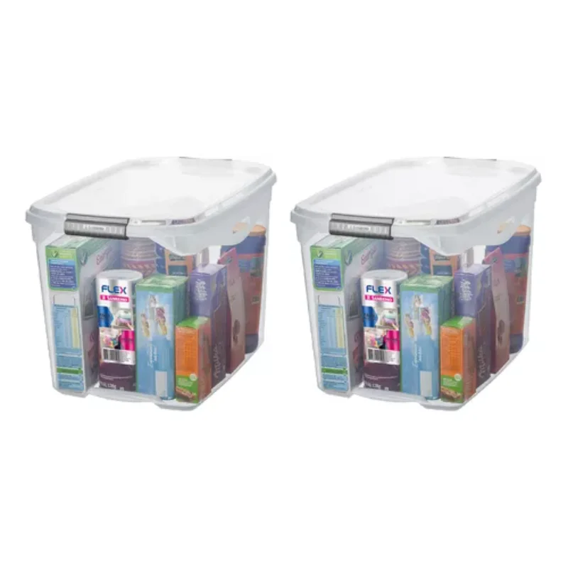 2 Boxes Organizer  Transparent 36l  Boxes, Boxes and Baskets Decorative Boxes