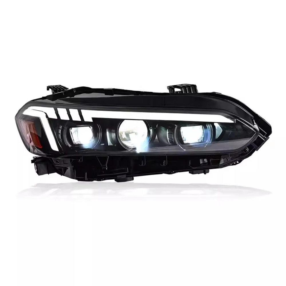 

Car Headlight assembly For 2022 Honda civic 11th led DRL daytime running light turn signal head lamp 2pcs