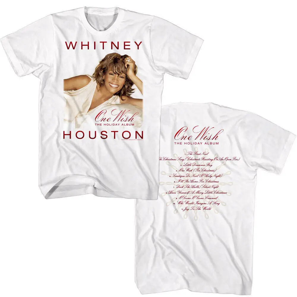 Whitney Houston One Wish Holiday Album Men'S T Shirt Christmas Songs All Come