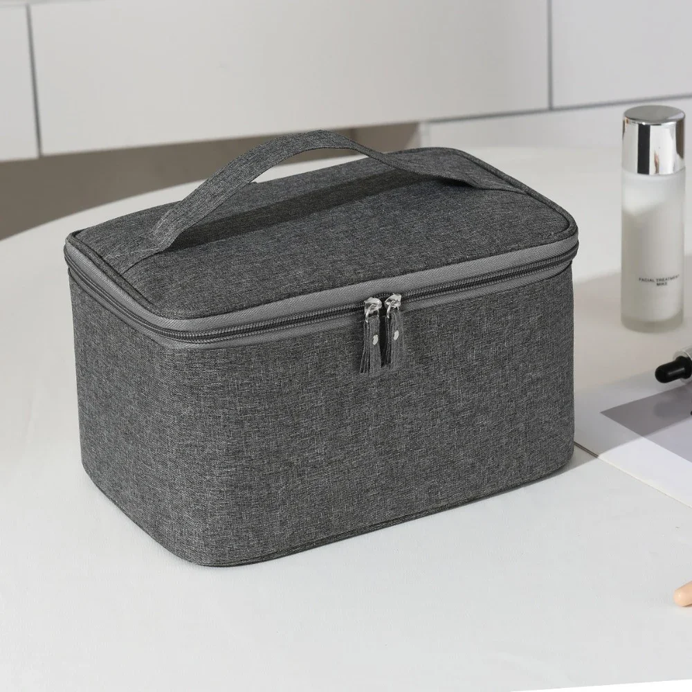 Borsa cosmetica di grande capacità da viaggio comoda borsa da toilette borsa da viaggio per esterni da uomo custodia impermeabile per il trucco