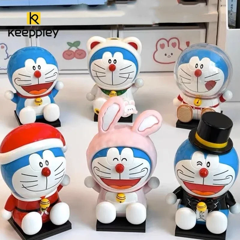 

Keeppley Doraemon, модель строительного блока, пухлая серия, друг Ноби, собранная игрушка, каваи, подарок на день рождения, аниме, периферийные устройства