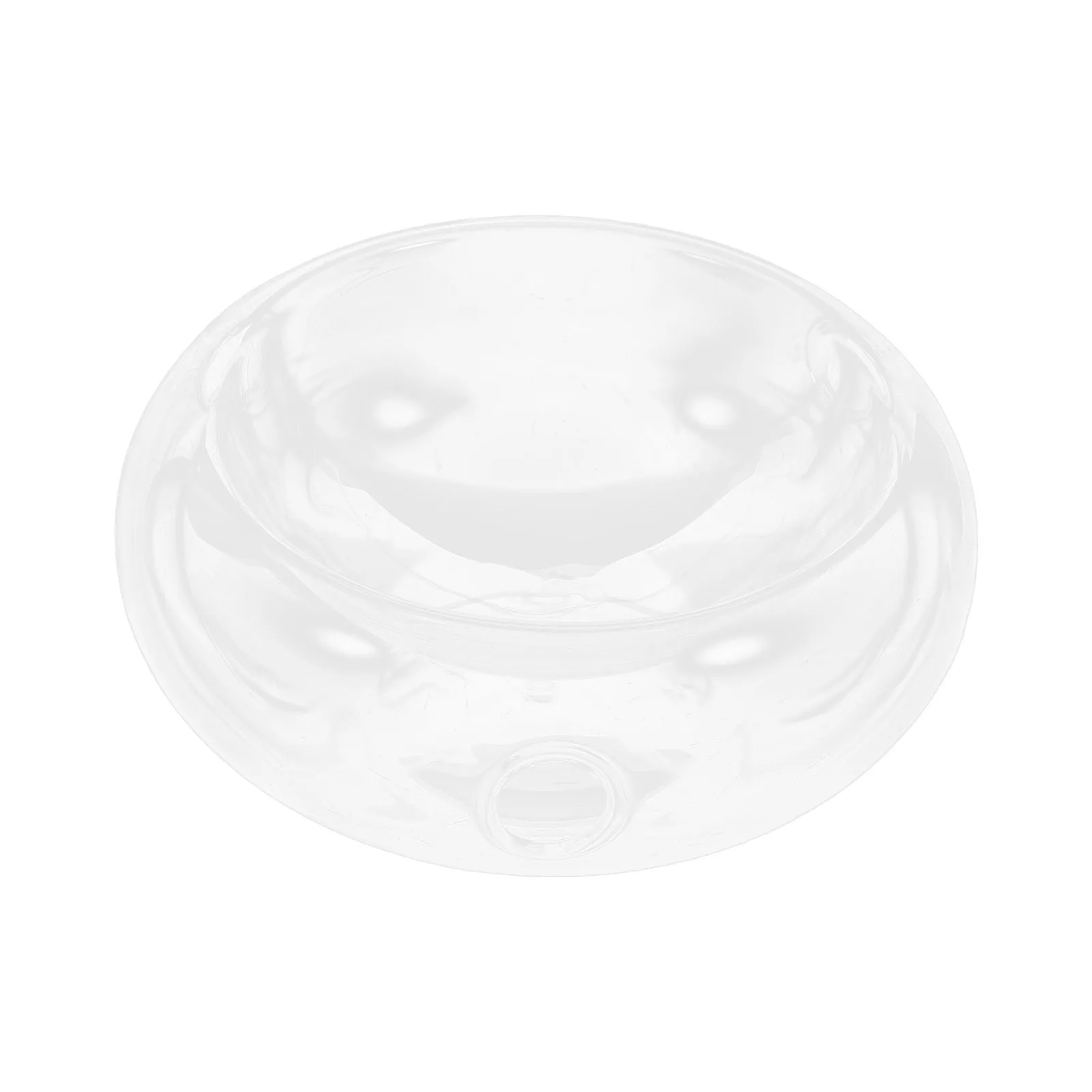 

Transparent Glass Bowl Creative Fruit Salad Bowl Artificially Blown Rounded Edge Crystal Clear Healthy Material for Hotel