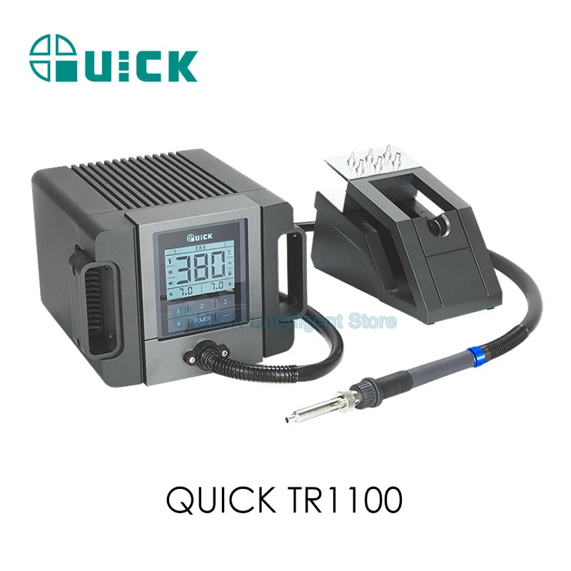 Soldering Stations QUICK TR1100 Rework Station 200W Intelligent Constant Temperature Hot Air Gun  Lead-free Welding Platform