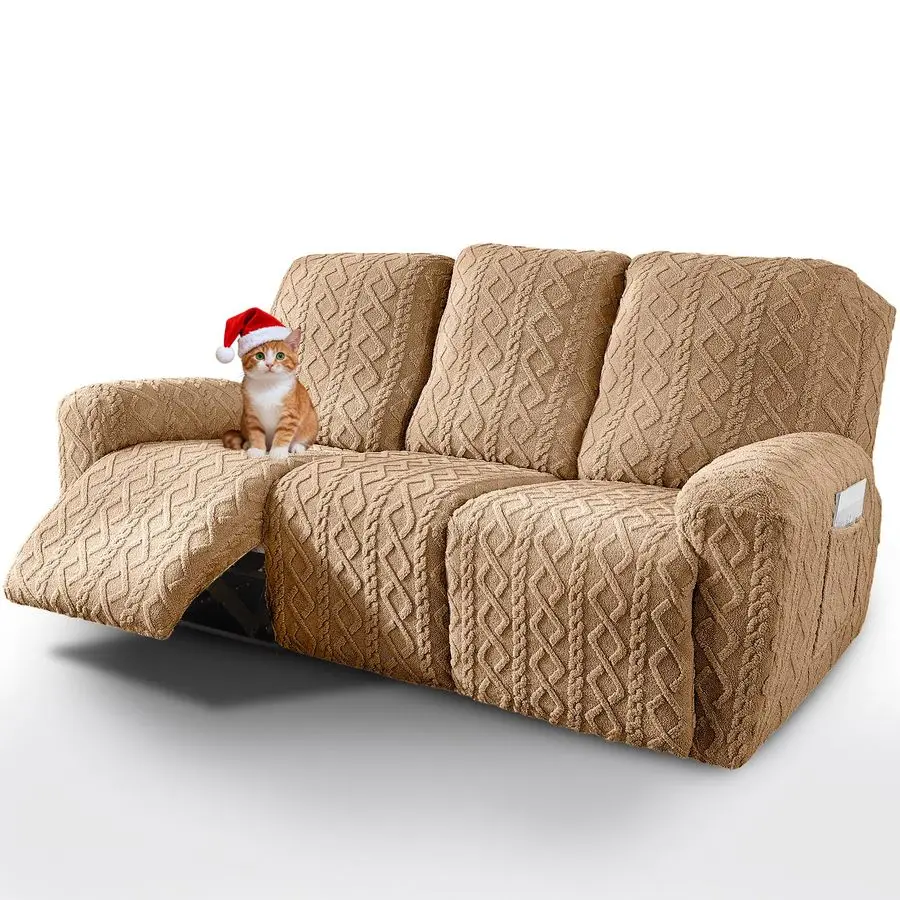 8 قطع هندسية الجاكار أفخم كرسي أريكة يغطي لينة غامض رقيق 3 مقاعد غطاء أريكة المضادة للانزلاق أريكة الغلاف الأثاث P #1