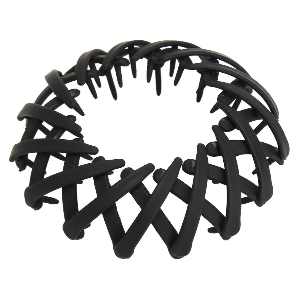 4pcs Plastic Ponytail Hair Clip Strong Grip Simple Expandable Hair Claw Stylish Bird Nest Design Ponytail Hairpin For Women