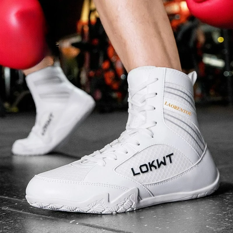 

Professional Wrestling Shoes Men Brand Designer Boxing Shoes for Mens Gym Training Shoe Indoor Boxing Fighting Boots Man