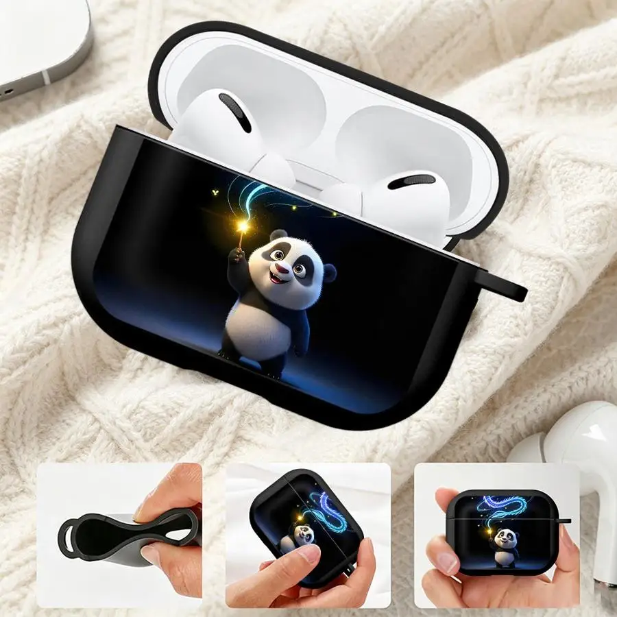 Earphone Cases Cover Case For Airpods Pro2 3 2 Pro 1 4 Pro3 Panda And Dragon Art Print