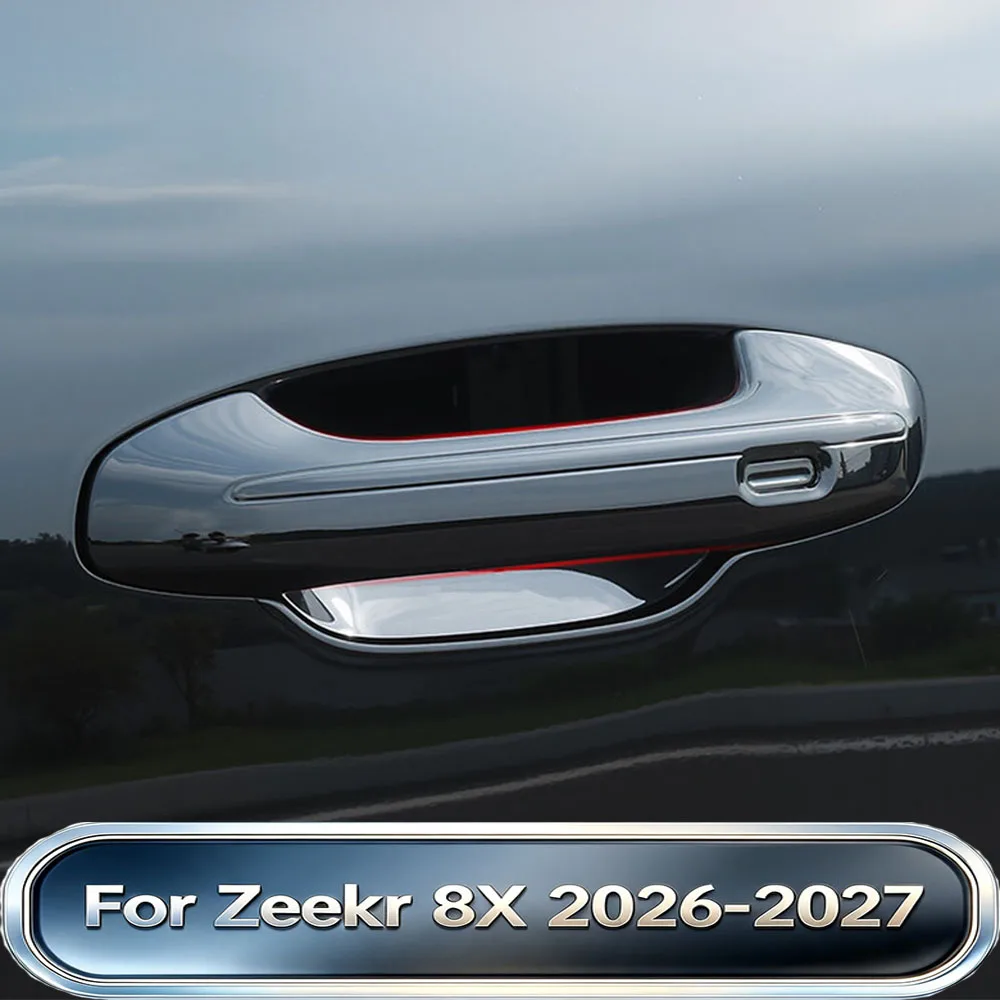 Fit For Zeekr 8X 2026-2027 Door Handle Cover Black Knight Exterior Kit Dedicated Blackened Trim Stealth Modification Accessories