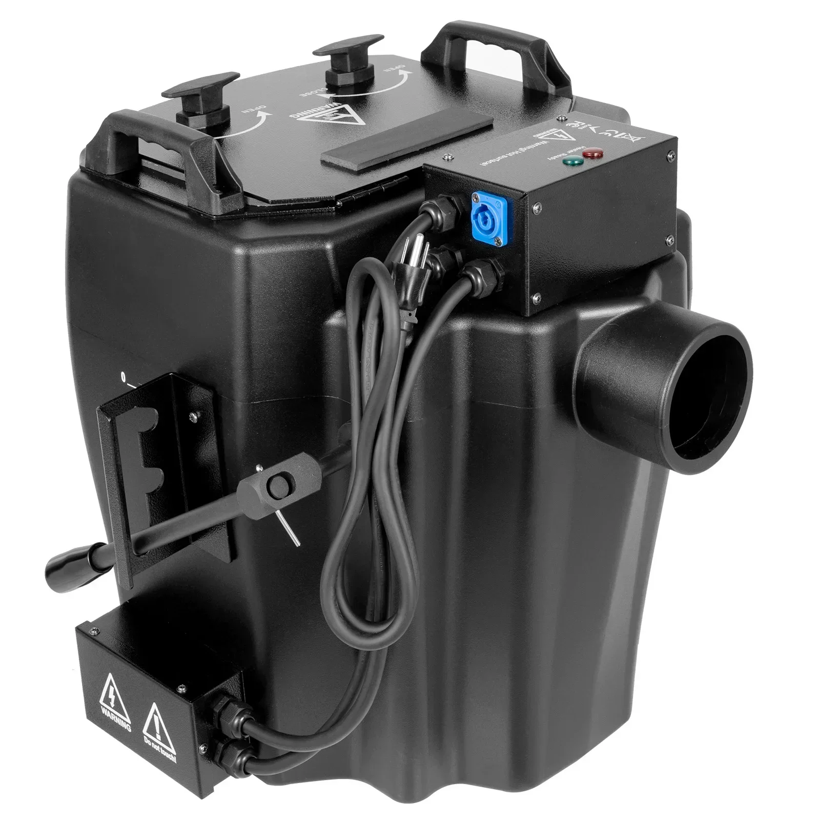 

6KW Dry Ice Fog Machine Black Stainless Steel, Large 2152ft² Coverage, Intelligen for Large Stage Performances